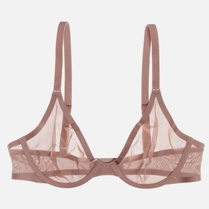 Cuup The Plunge Bra 36E Taupe